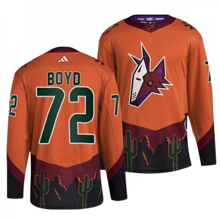 Dresovi Arizona Coyotes Travis Boyd 72 Adidas 2022-23 Reverse Retro 2.0 Naranča Authentic - Muške